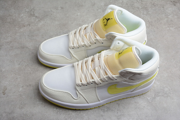 air jordan 1 mid se voltage yellow" db2822-107