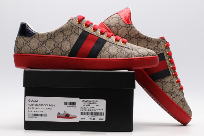 gi ace embroidered low-top sneaker 070504