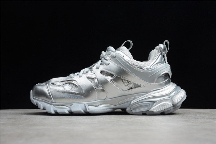 bl tess s. gomma trek low sneakers silver 042103