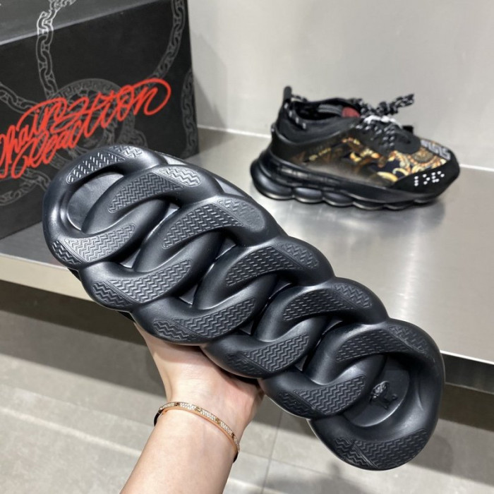 vse chain reaction black sneaker