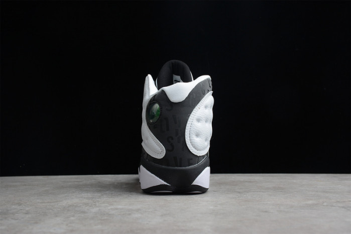 air jordan 13 retro sngl day "love and respect" black/ white mens 888164-112